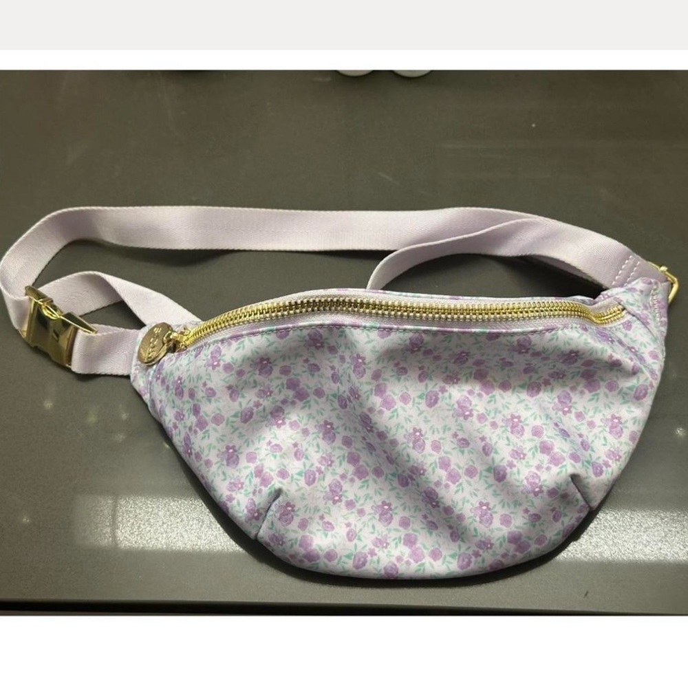 Stoney Clover Lane Purple Floral Fanny